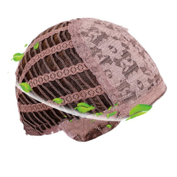 Golden Fake Wig With Big Wavy Hairstyle - Image 2