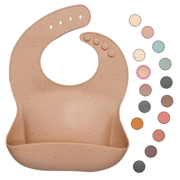 Soft Waterproof Silicone Baby Bib With Food Catcher, Baby Silicone Bib - Image 6