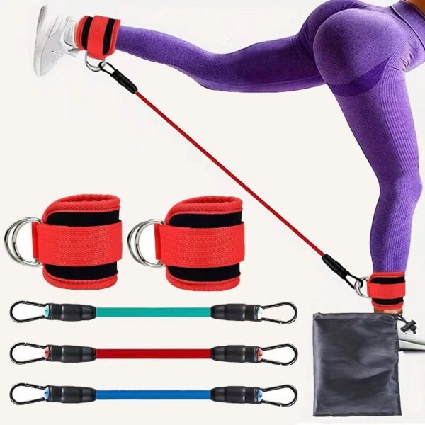 Ankle Strap Resistance Bands Hip Leg Strength Pull Rope Fitness Elastic Training Home Yoga Pilate Crossfit Workout Gym Equipment - Image 10