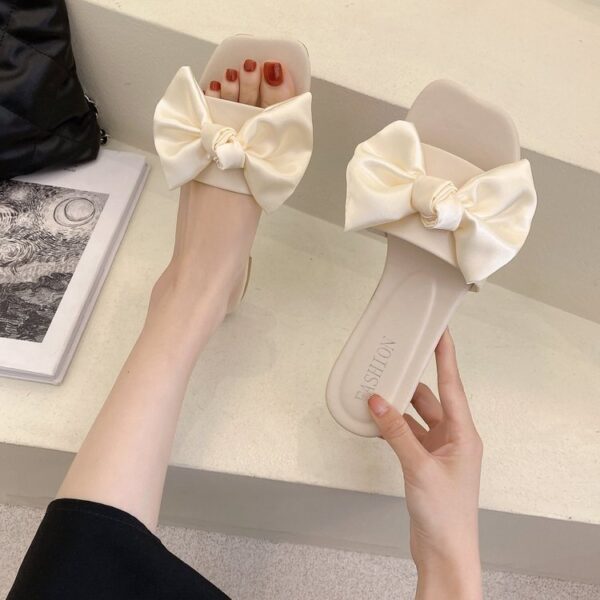 Fashion Personality Flat Bowknot Slippers For Women - Image 8