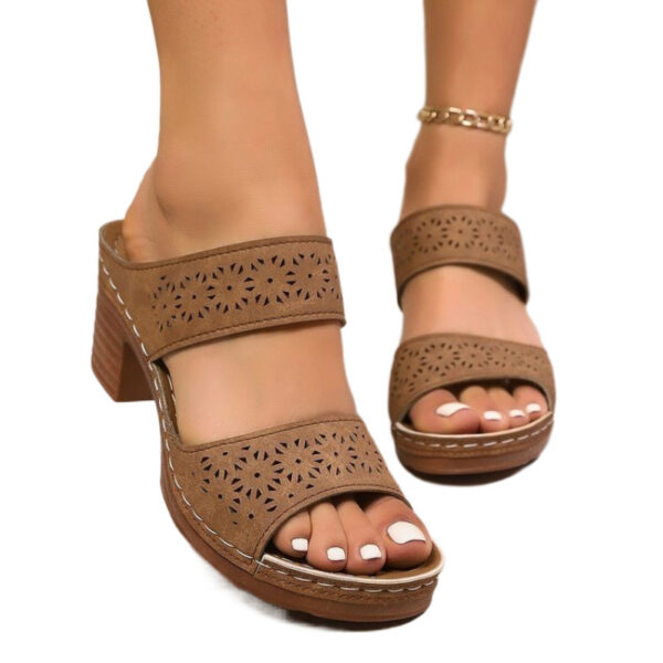 Plus Size Sandals Breathable Lightweight One Word - Image 5