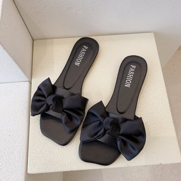 Fashion Personality Flat Bowknot Slippers For Women - Image 7