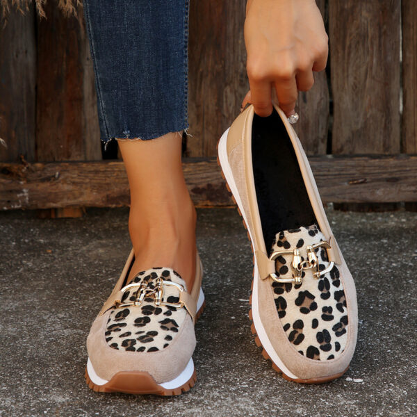 Fashion Women'S Summer Metal Buckle Flat Shoes - Image 3