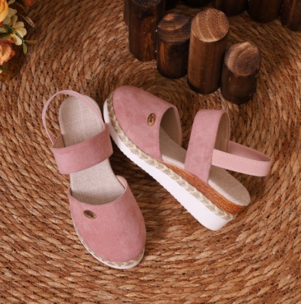Wedge Lightweight Hemp Rope Braided Closed Toe Elastic Band Women'S Shoes - Image 6
