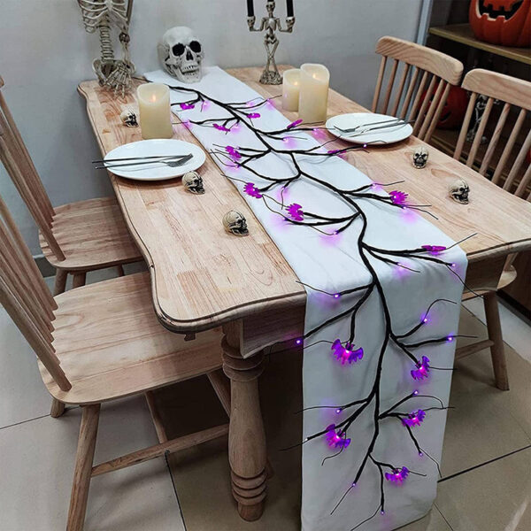 Halloween Led Willow Vine String Light Cool Cartoon Bat Pumpkin Decoration For Indoor Outdoor Party House Decor - Image 10