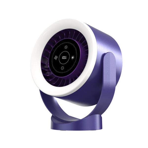 Desktop Adjustable Fan Light Rechargeable Wall Mount Table Fan Light Led Display Air Circulation Cooling Usb Table Fan Light - Image 7