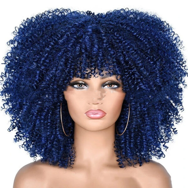Small Curly Hair Rose Mesh Synthetic Headgear - Image 5