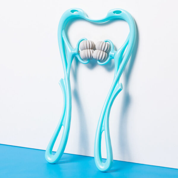 Multifunctional Manual Six Wheel Neck Massager Massage Relieve Roller Massage Tool - Image 7