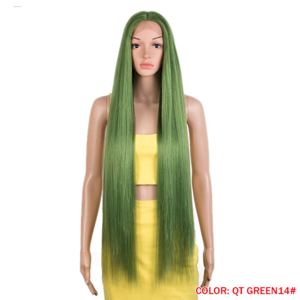 Long Straight Hair Synthetic Fiber Headgear - Image 8