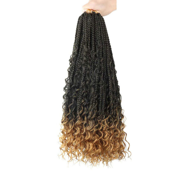 Chemical Fiber Hair Three Strand African Braid Crochet Hair - Image 7
