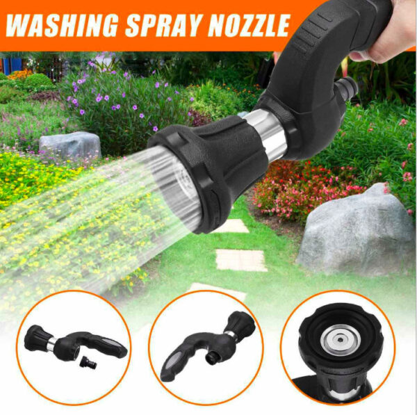 Mighty Power Hose Blaster Nozzle Lawn Garden Car Washing - Image 8