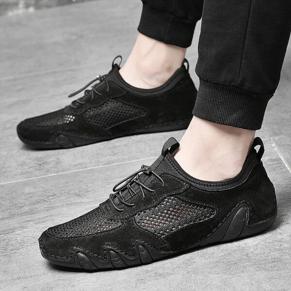 Breathable Slip On Driving Leather Shoes Men'S Casual Shoes - Image 3