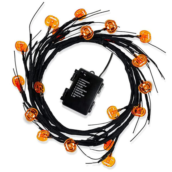 Halloween Led Willow Vine String Light Cool Cartoon Bat Pumpkin Decoration For Indoor Outdoor Party House Decor - Image 9