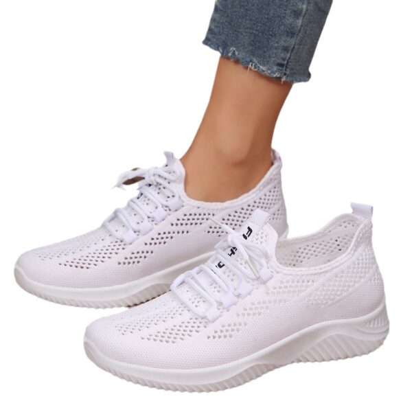Plus Size Stylish And Lightweight Fly Kit Mesh Sports Casual Shoes - Image 5