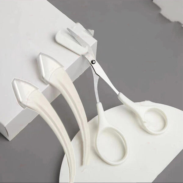 Eyebrow Trimming Knife With Comb Curved Moon Small Beauty Supplies Gadgets - Image 9