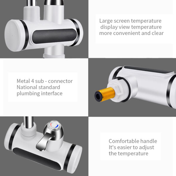Kitchen Electric Water Tap Water Heater Temperature Display Cold Heating Faucet Hot Water Faucet Heater - Image 5