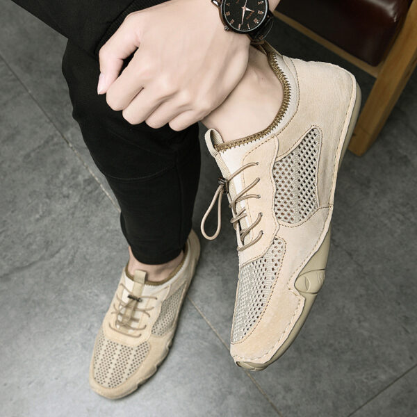 Breathable Slip On Driving Leather Shoes Men'S Casual Shoes - Image 5