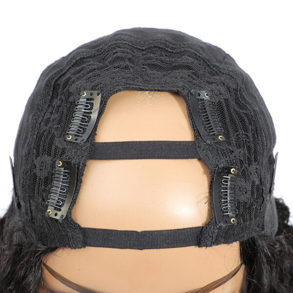 Creative Big Wave Mid Seam Human Wigs Headgear - Image 3