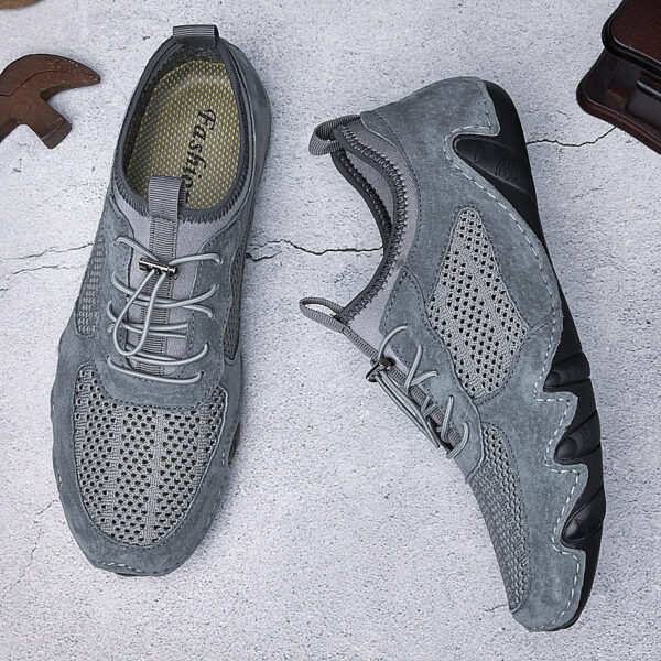Breathable Slip On Driving Leather Shoes Men'S Casual Shoes - Image 4