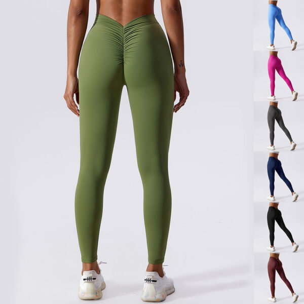 Slim Yoga Fitness Pants Breathable Quick Drying Leggings Peach Hip Lifting Trousers For Women Clothing