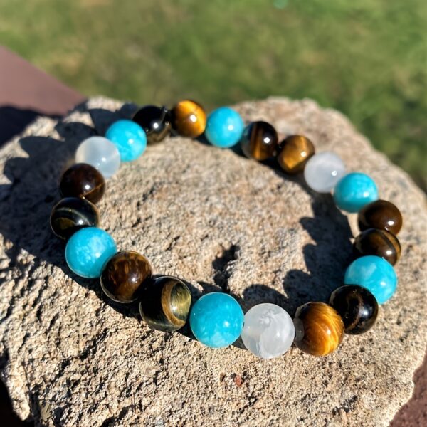 Versatile Tiger Eye Stone Men'S Beaded Bracelet - Image 3