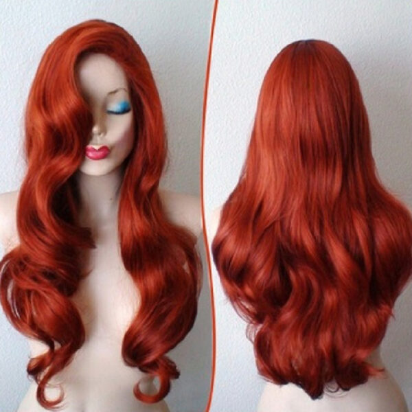 Women'S Copper Anime Long Curly Hair