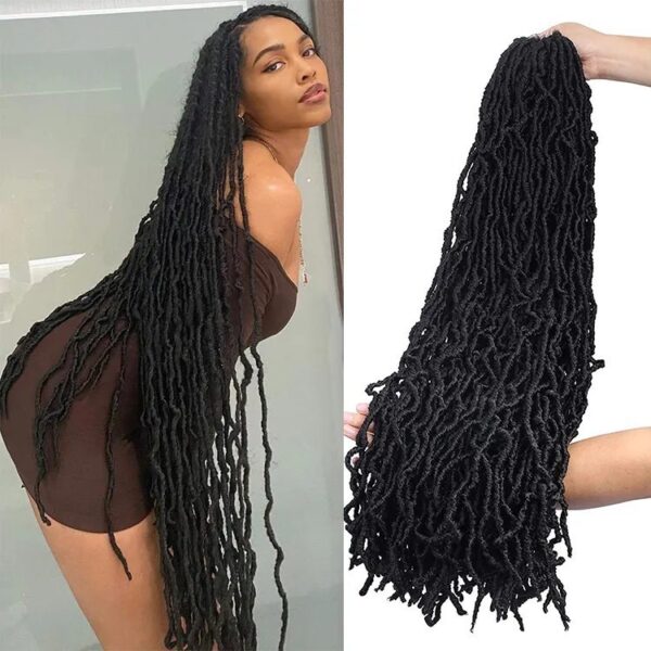 Earthworm Crochet Chemical Fiber Wig Nulocs Braiding Hair Dreadlocks