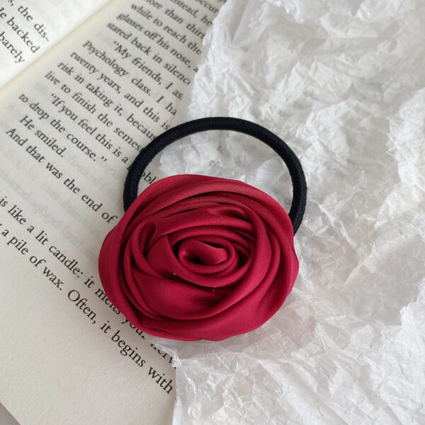 Rose Flower Hairband Niche Rubber Band - Image 8