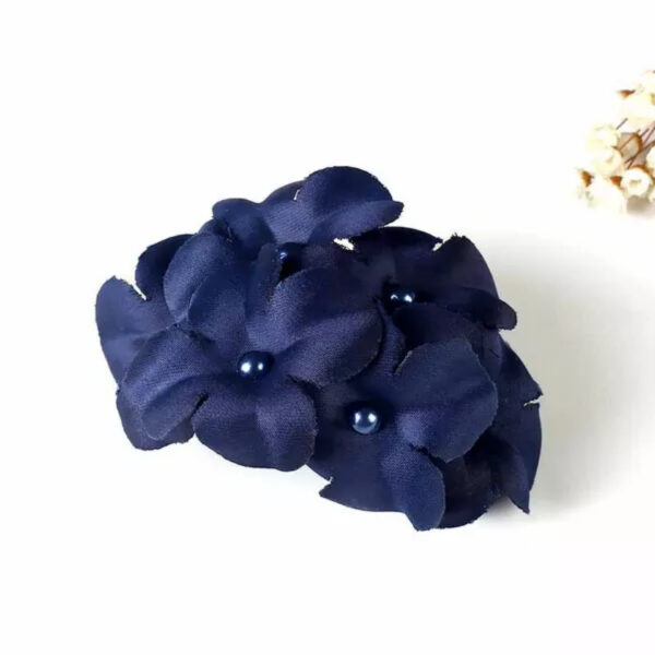 Ladies Handmade Fabric Six Flower Hair Accessories - Image 2