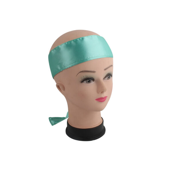 Wig, Turban, Satin Cloth, Long Scarf, Long Ribbon, Silk Hairband, Headband, Headband - Image 4