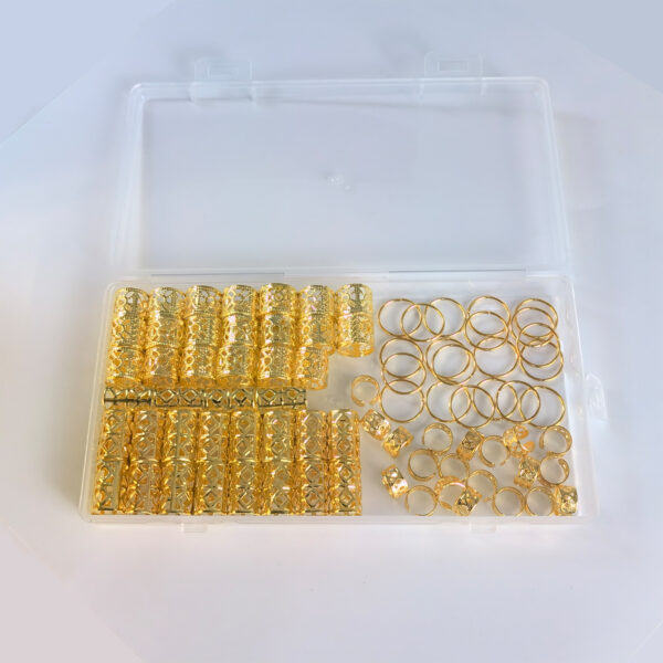 80 Metal Hair Rings Diy Dirty Braid Buckle Rings - Image 3