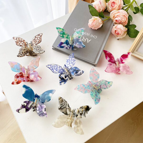 Butterfly Hairpin Girl Clip Back Head Pan - Image 2