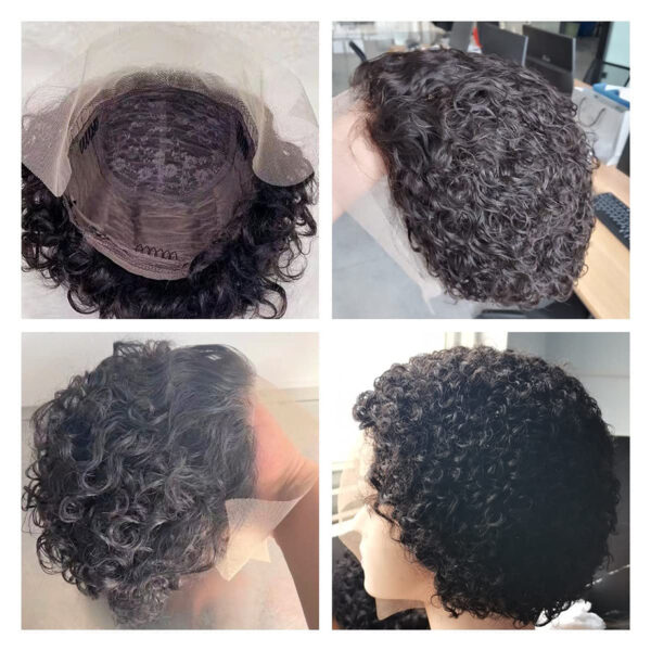 Natural Curly Hair Lace Before Any Face Wig Female Fashion - Image 2