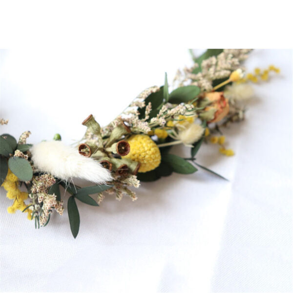 Dry flower wreath bridal headdress - Image 6