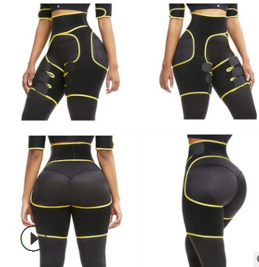 Sports Waist Belt Adjustable One-piece Girdle Leg Straps - Image 1