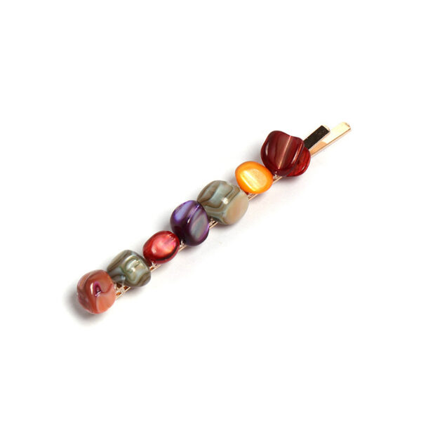One Word Clip Turquoise Candy Color Hairpin - Image 10