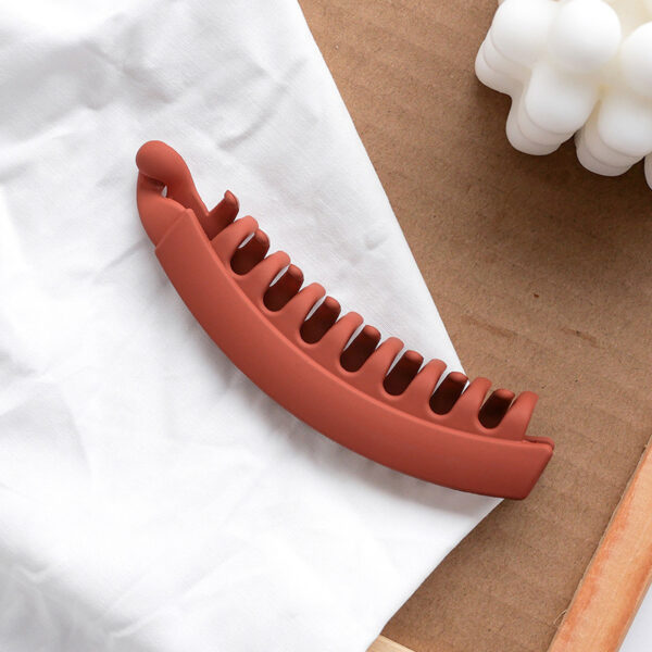 Banana Hair Clip Claws Banana Chic Hair Clamps Hairpin Strong Hold Ponytail Holder Clip Matte Banana Clips For Women Girls - Image 8