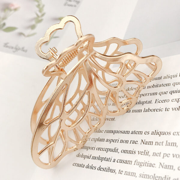 Korea Simple Large Metal Butterfly Hairpin - Image 6