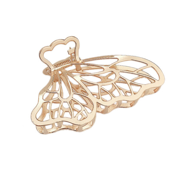 Korea Simple Large Metal Butterfly Hairpin - Image 4