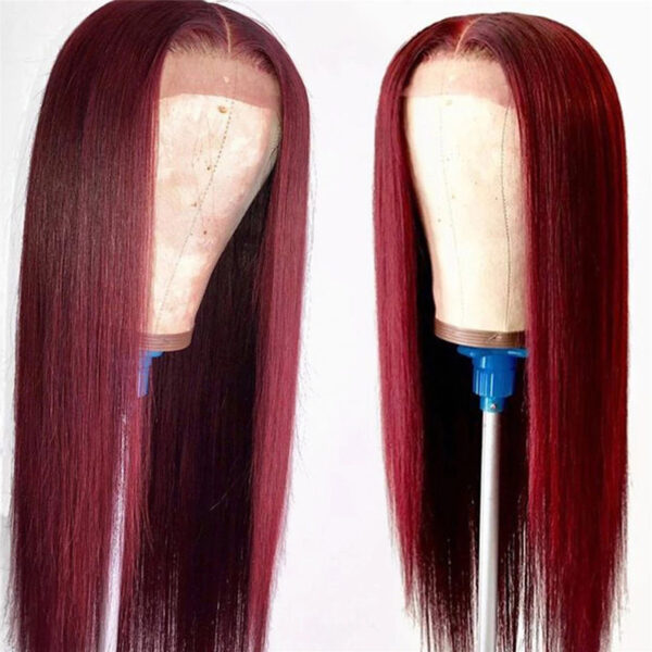 Medium Part Straight Hair Mechanism Chemical Fiber Hair High Temperature Silk Wig - Image 5