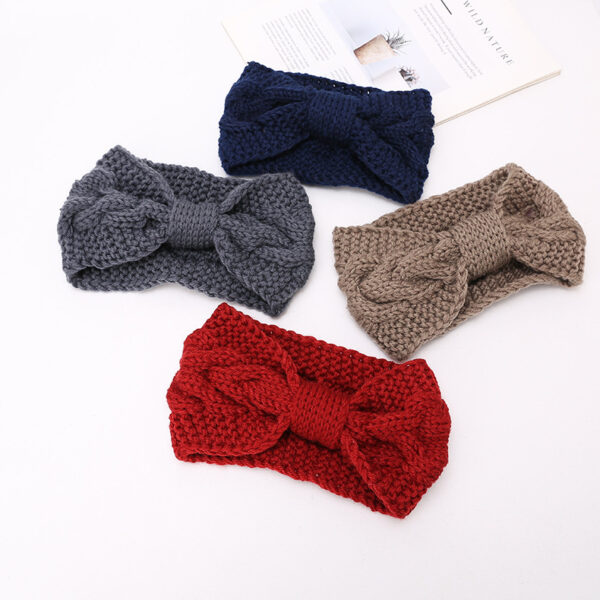 Women'S Twist Knitted Headband Wool Headband Ear Protection Hood Warm Hair Accessories Autumn And Winter Headband - Image 1