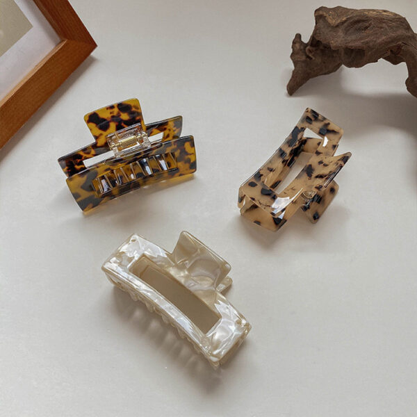 Korea Elegant Temperament Exquisite Acetic Acid Hair Catch Large Medium Back Head Hair Clip Headdress Clip Hair Clip Female - Image 1