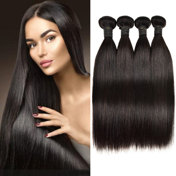 European And American Wigs, Real Hair Weaves, Natural Color, Smooth Hair Weaves - Image 1