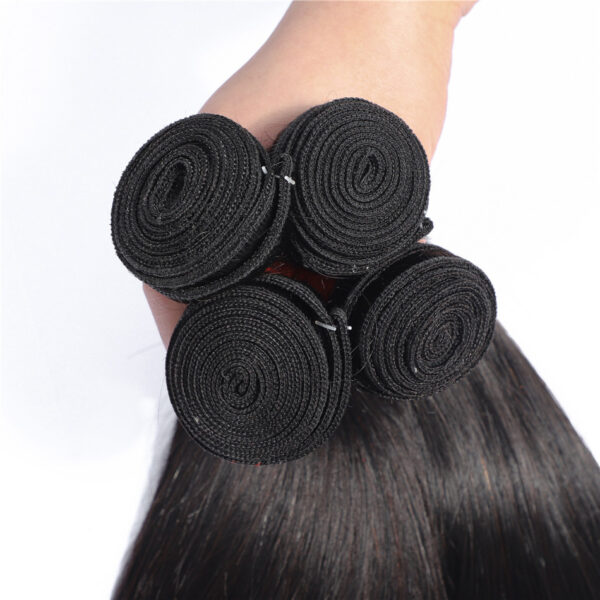 European And American Wigs, Real Hair Weaves, Natural Color, Smooth Hair Weaves - Image 4