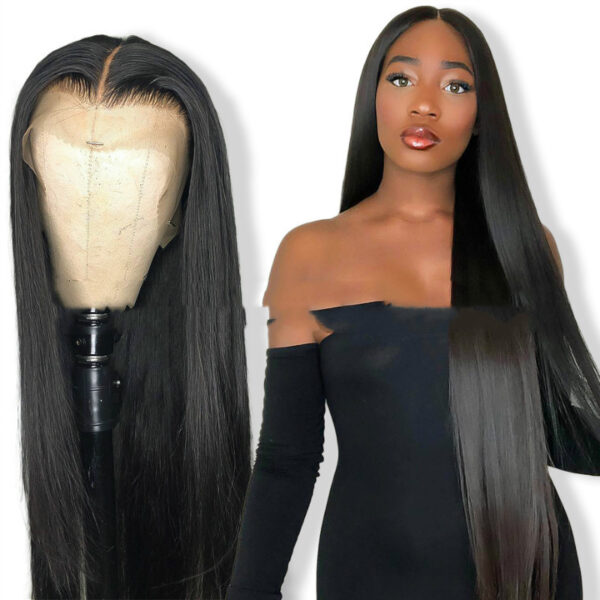 Wig Female Long Straight Hair Long Straight Wigs Africa Fashion Foreign Trade Chemical Fber Headgear - Image 1
