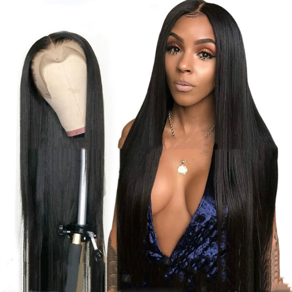 Wig Female Long Straight Hair Long Straight Wigs Africa Fashion Foreign Trade Chemical Fber Headgear - Image 3