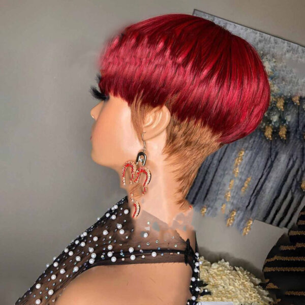 Wig Female Wig Short Straight Hair Short Hair Straight Hair Bob Wig - Image 3