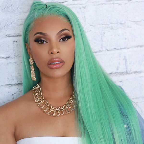 Wig Long Straight Hair Color Universal Halloween Christmas New Year'S Day Annual Meeting Show Wig Fluffy Long Hair Wig Set - Image 1