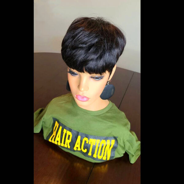 Wigs Female European And American Wig Short Hair Wig Short Straight Hair Bob Hair Wig - Image 2