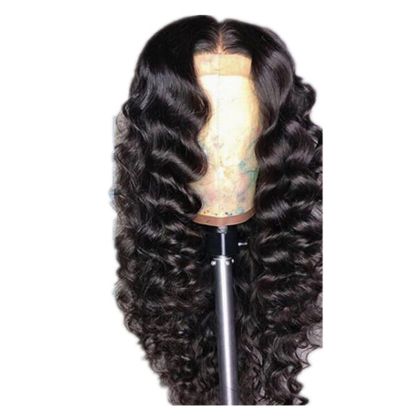 Wig Female African Texture Small Volume Mid-length Curly Hair Wig Headgear - Image 1